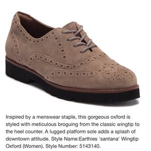 earthies santana wingtip oxford